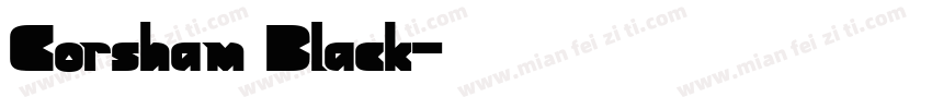 Corsham Black字体转换